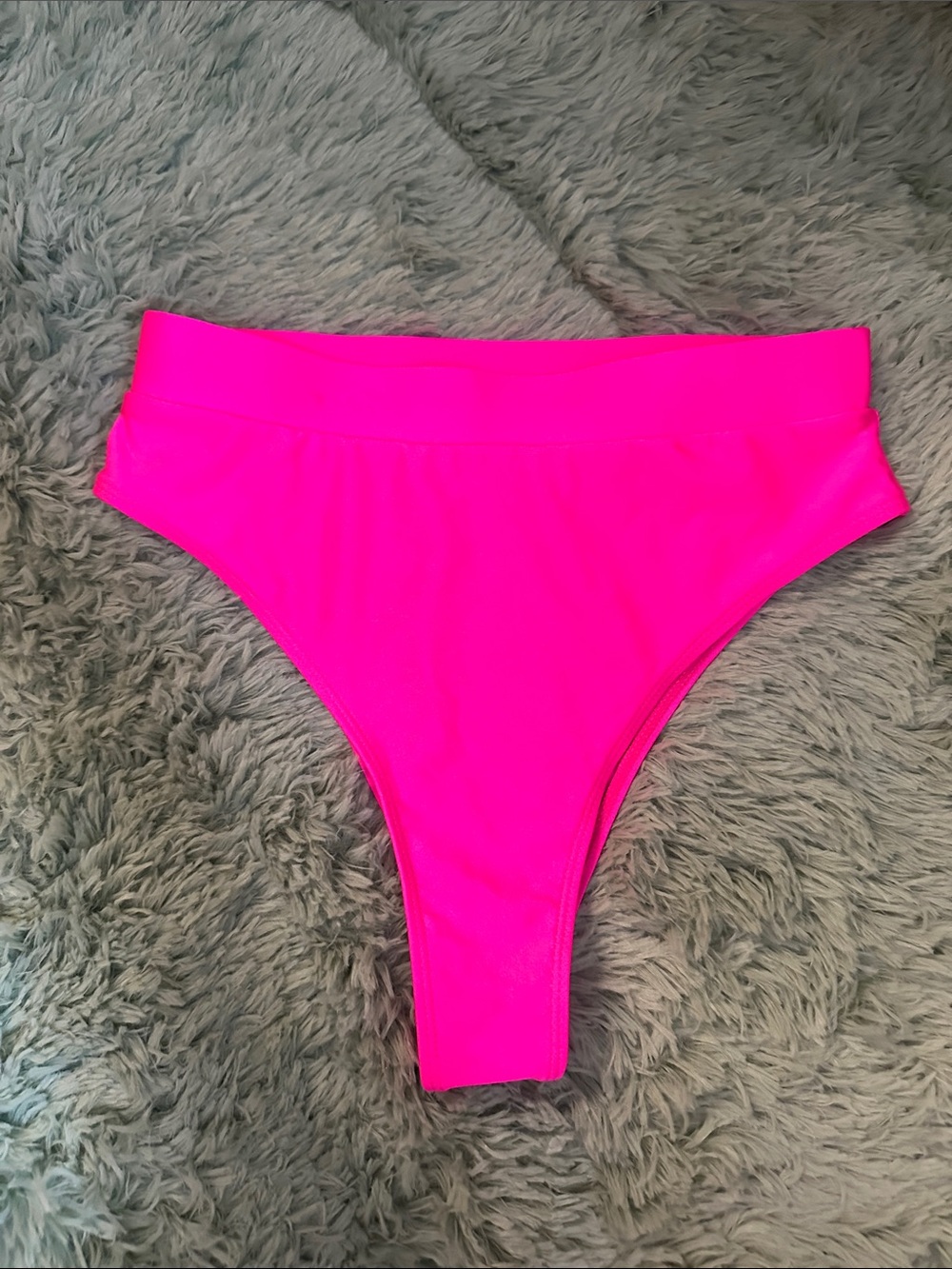 Neon Hot Pink High Cut Bikini Bottom